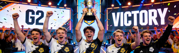 G2 Esports战队英雄联盟分部选手在LEC赛场上的胜利时刻